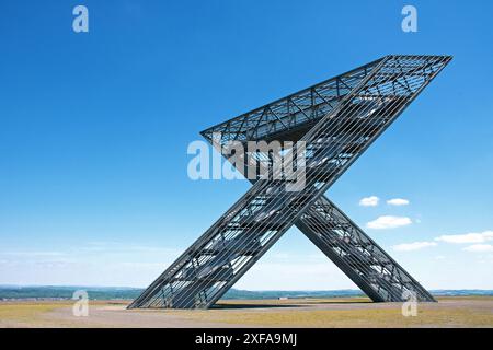 Saarpolygon an der Duhamelspitze bei Ensdorf, Saarland Stockfoto