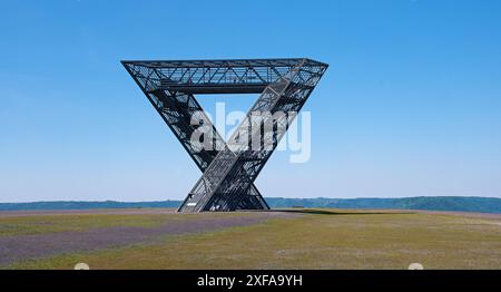 Saarpolygon an der Duhamelspitze bei Ensdorf, Saarland Stockfoto