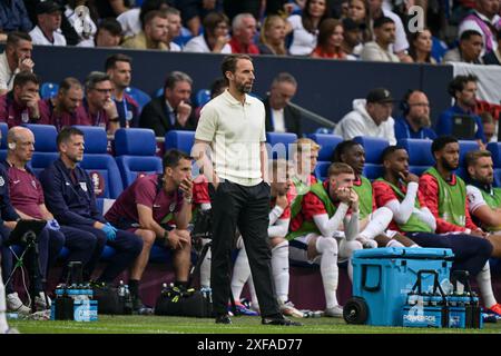 GELSENKIRCHEN, DEUTSCHLAND - JUNI 30: Gareth Southgate beim Achtelfinale der UEFA EURO 2024 zwischen England und der Slowakei in der Arena AufSchalke am Juni Stockfoto