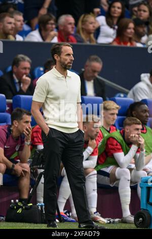 GELSENKIRCHEN, DEUTSCHLAND - JUNI 30: Gareth Southgate beim Achtelfinale der UEFA EURO 2024 zwischen England und der Slowakei in der Arena AufSchalke am Juni Stockfoto