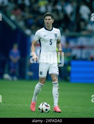 GELSENKIRCHEN, DEUTSCHLAND - JUNI 30: John Stones aus England beim Achtelfinale der UEFA EURO 2024 zwischen England und der Slowakei in der Arena AufSchalke Stockfoto