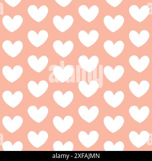 Nahtloses Vektormuster grooviger Herzen Stock Vektor