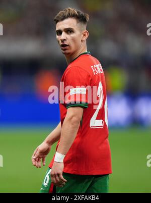 Portugals Francisco Conceicao während der UEFA Euro 2024, im Achtelfinale in der Frankfurt Arena in Frankfurt. Bilddatum: Montag, 1. Juli 2024. Stockfoto