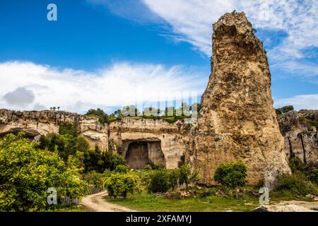 Geographie / Reisen, Italien, Sizilien, Syrakus, Steinbruch, Parco Archeologico della Neapolis, ADDITIONAL-RIGHTS-CLEARANCE-INFO-NOT-AVAILABLE Stockfoto