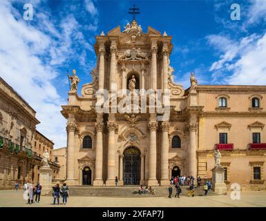 Geographie / Reise, Italien, Sizilien, Syrakus, Kathedrale Santa Maria delle Colonne, ADDITIONAL-RIGHTS-CLEARANCE-INFO-NOT-AVAILABLE Stockfoto