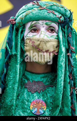 April 2023. Westminster, London, Großbritannien. Tag 4 des Klimas „der große“ und des ökologischen Protests durch die Extinction Rebellion und Partner. Stockfoto