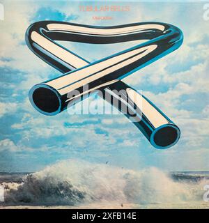 Mike Oldfield Tubular Bells Vinyl-LP-Album-Cover Stockfoto