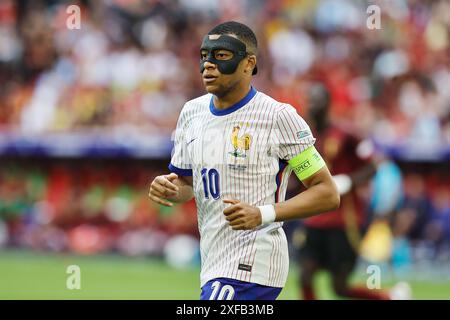 Düsseldorf, Deutschland. Juli 2024. Kylian Mbappe (FRA) Fußball/Fußball : UEFA-Europameisterschaft Deutschland 2024 - Achtelfinale zwischen Frankreich 2-1 Belgien in der Düsseldorfer Arena in Düsseldorf. Quelle: Mutsu Kawamori/AFLO/Alamy Live News Stockfoto