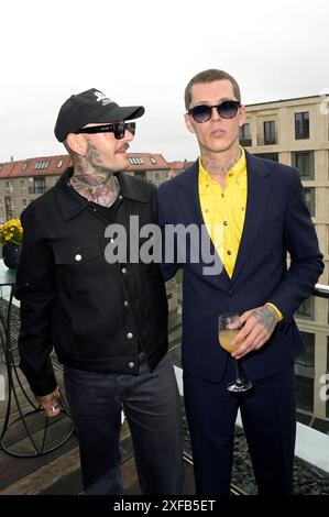 Moritz Taylor mit Gast beim Thomas Sabo 40 Jahre Presse Cocktail & Collection Präsentation auf der Berlin Fashion Week S/S 2025 im China Club. Berlin, 02.07.2024 Foto:XF.xKernx/xFuturexImagex sabo 4654 Stockfoto