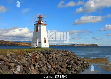 Geografie / Reise, Kanada, New Brunswick, Dalhousie, Inch Arran Point Front Range Lighthouse, ADDITIONAL-RIGHTS-CLEARANCE-INFO-NOT-AVAILABLE Stockfoto