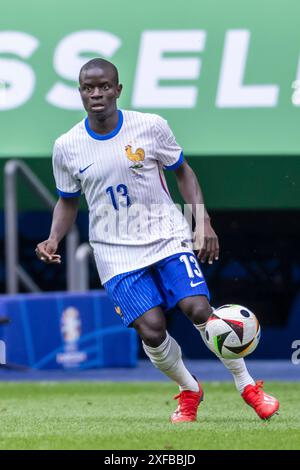 Düsseldorf, Deutschland. Am 1. Juli 2024 fand N Golo Kante (Frankreich) beim Spiel der UEFA Euro Germany 2024 zwischen Frankreich 1-0 Belgien in der Düsseldorf Arena am 1. Juli 2024 in Düsseldorf statt. Quelle: Maurizio Borsari/AFLO/Alamy Live News Stockfoto