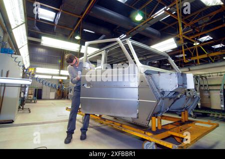 Bau der mercedes G-Klasse in graz Bau der mercedes G-Klasse Stockfoto