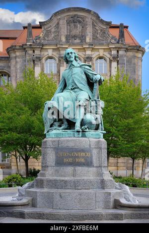 Der Physiker Otto von Guericke, Magdeburg, Sachsen-Anhalt, Deutschland Stockfoto