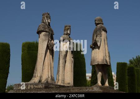 Es werden Aspekte des Innern des Alcazar der christlichen Monarchen gezeigt, der Teil des historischen Zentrums von Cordoba ist, einem Komplex, der von der UNESCO zum Weltkulturerbe erklärt wurde, am 2. Juli in Cordoba, Andalusien, Spanien. 2024. (Foto: Cristian Leyva/NurPhoto) Credit: NurPhoto SRL/Alamy Live News Stockfoto