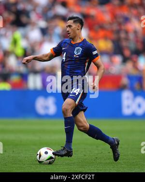 Tijjjani Reijnders in der UEFA Euro 2024, Achtelfinale in der Münchner Fußball-Arena. Bilddatum: Dienstag, 2. Juli 2024. Stockfoto