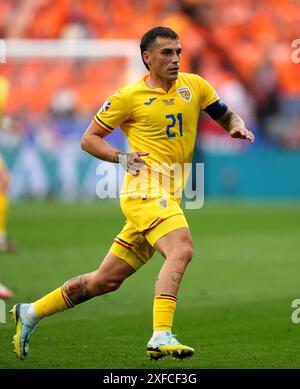 Nicolae Stanciu aus Rumänien bei der UEFA Euro 2024, einem Achtelfinale in der Münchner Fußball-Arena. Bilddatum: Dienstag, 2. Juli 2024. Stockfoto