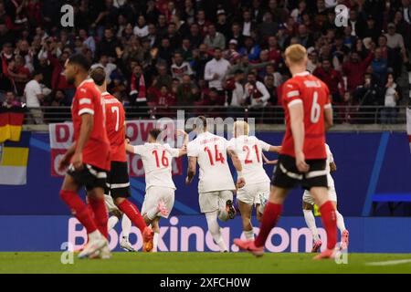 Leipzig, Deutschland. Juli 2024. Während des Fußballspiels der Euro 2024 zwischen Österreich und der Türkei in der Red Bull Arena – Achtelfinale in Leipzig – Dienstag, den 02. Juli 2024. Sport - Fußball . (Foto: Fabio Ferrari/LaPresse) Credit: LaPresse/Alamy Live News Stockfoto