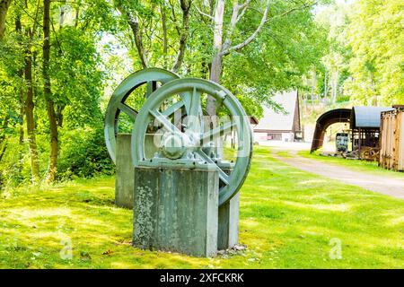 Altenberg Exponate auf dem Freigelände des Bergbaumuseums Altenberg. Altenberg Sachsen Deutschland *** Altenberg stellt auf dem Freigelände des Bergbaumuseums Altenberg Sachsen Deutschland aus Stockfoto