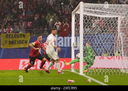 Leipzig, Deutschland. Juli 2024. Während des Fußballspiels der Euro 2024 zwischen Österreich und der Türkei in der Red Bull Arena – Achtelfinale in Leipzig – Dienstag, den 02. Juli 2024. Sport - Fußball . (Foto: Fabio Ferrari/LaPresse) Credit: LaPresse/Alamy Live News Stockfoto