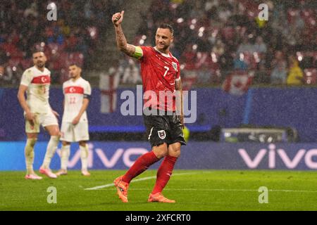 Leipzig, Deutschland. Juli 2024. Während des Fußballspiels der Euro 2024 zwischen Österreich und der Türkei in der Red Bull Arena – Achtelfinale in Leipzig – Dienstag, den 02. Juli 2024. Sport - Fußball . (Foto: Fabio Ferrari/LaPresse) Credit: LaPresse/Alamy Live News Stockfoto