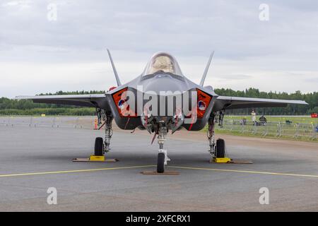 Royal Netherlands Air Force f35 Lightning Jetfighter in Vaasa Airshow Stockfoto