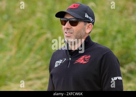 Juli 2024; West Lancashire Golf Club, Blundellsands, Liverpool, England; Endrunde für das Open Golf Turnier; Sergio Garcia Stockfoto