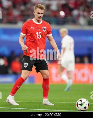 Österreicher Philipp Lienhart während der UEFA Euro 2024, Achtelfinale im Leipziger Stadion. Bilddatum: Dienstag, 2. Juli 2024. Stockfoto