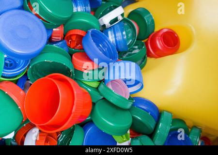 Konzept Für Die Entsorgung Von Kunststoffabfällen Stockfoto