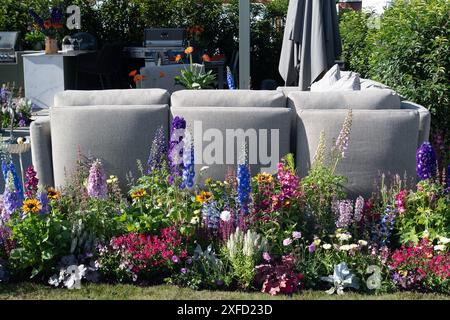 East Molesey, Großbritannien. Juli 2024. Das RHS Hampton Court Palace Garden Festival in East Molesey, Surrey. Kredit: Maureen McLean/Alamy Stockfoto