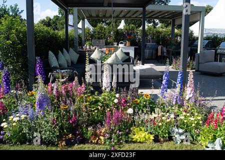 East Molesey, Großbritannien. Juli 2024. Das RHS Hampton Court Palace Garden Festival in East Molesey, Surrey. Kredit: Maureen McLean/Alamy Stockfoto