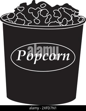 Popcorn Symbol Vektor Illustration Design Stock Vektor