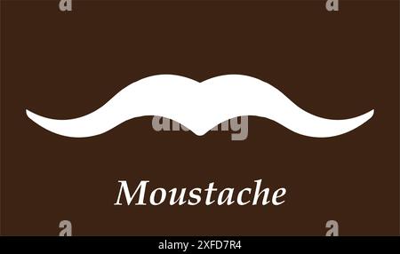 Schnurrbart Symbol Vektor Illustration Symbol Design Stock Vektor