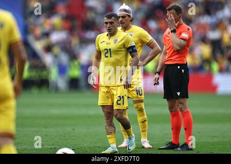 Nicolae Stanciu (Rumänien) während des Spiels zur UEFA Euro Deutschland 2024 zwischen Rumänien 0-3 Niederlande in der Münchener Fußballarena am 2. Juli 2024 in München. Quelle: Maurizio Borsari/AFLO/Alamy Live News Stockfoto