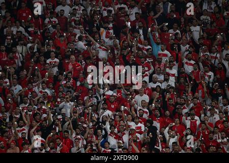 Turkiye (Turkiye) beim Spiel der UEFA Euro Deutschland 2024 zwischen Österreich 1-2 Türkei im Leipziger Stadion am 02. Juli 2024 in Leipzig. Quelle: Maurizio Borsari/AFLO/Alamy Live News Stockfoto