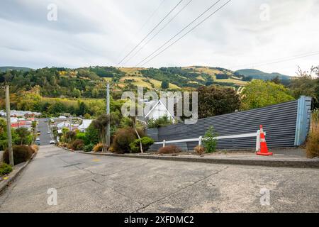Steilste Straße der Welt - Dunedin - Neuseeland Stockfoto