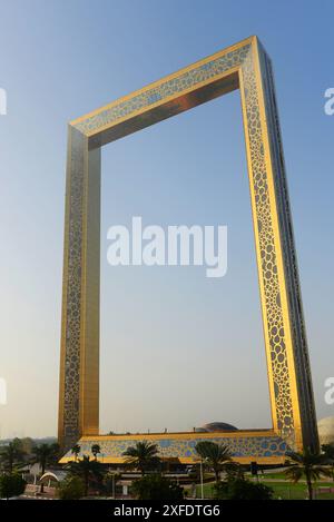 Das ikonische Dubai Frame Gebäude in Dubai, VAE. Stockfoto