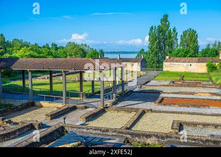 Frankreich, Gironde, Plassac, Überreste einer gallo-römischen Villa Stockfoto