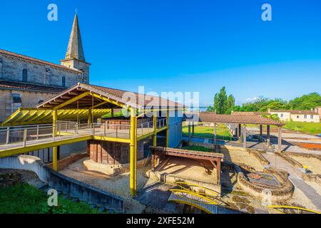 Frankreich, Gironde, Plassac, Überreste einer gallo-römischen Villa Stockfoto