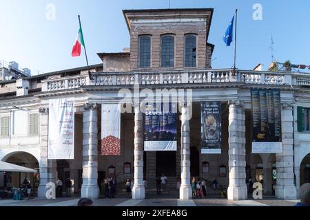 Teatro Grande (das historische große Theater von Brescia) im historischen Zentrum von Brescia, Lombardei, Italien© Wojciech Strozyk / Alamy Stock Photo *** lokal Stockfoto