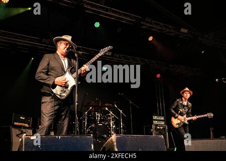 The Libertines (Pete Doherty) Live-Konzert im Circolo Magnolia - Segrate, Mailand, Italien 02. Juli 2024 © Giorgia de Dato Stockfoto