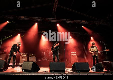 Live-Konzert der Libertines im Circolo Magnolia - Segrate, Mailand, Italien 02. Juli 2024 © Giorgia de Dato Stockfoto