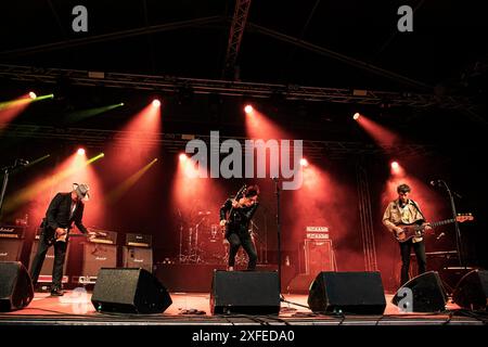 Live-Konzert der Libertines im Circolo Magnolia - Segrate, Mailand, Italien 02. Juli 2024 © Giorgia de Dato Stockfoto