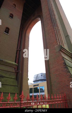 Balkerne Wasserturm Colchester Jumbo Wasserturm Essex viktorianischer Wasserturm 1883 Backsteinturm Stockfoto