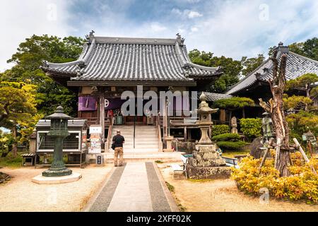 Ein buddhistischer Tempel auf der Insel Shikoku, Japan - Pilgerfahrten durch 88 Tempel Stockfoto