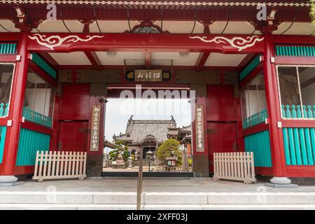 Ein buddhistischer Tempel auf der Insel Shikoku, Japan - Pilgerfahrten durch 88 Tempel Stockfoto