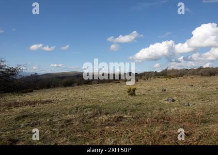 Hutton Roof Crags oberhalb von Burton in Kendal Westmorland und Furness, ehemals Cumbria England Stockfoto