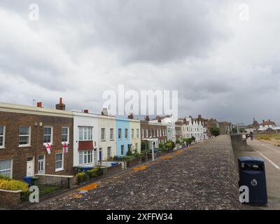 Sheerness, Kent, Großbritannien. Juli 2024. Wetter in Großbritannien: Bewölkt in Sheerness, Kent. Quelle: James Bell/Alamy Live News Stockfoto