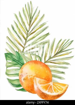 Tropisches Muster für Druck- und Bekleidungsdrucke Stockfoto