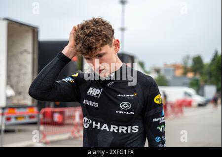 Montmelò, Barcelona Spanien - 06 23 2024: F1-Fahrer und Formel-1-Autos beim spanischen GP Spanien 2024 Stockfoto