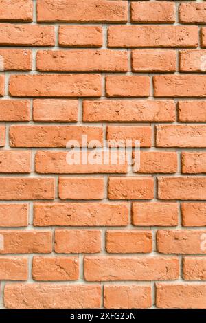 Close-Up-Textur Der Roten Ziegelwand Stockfoto